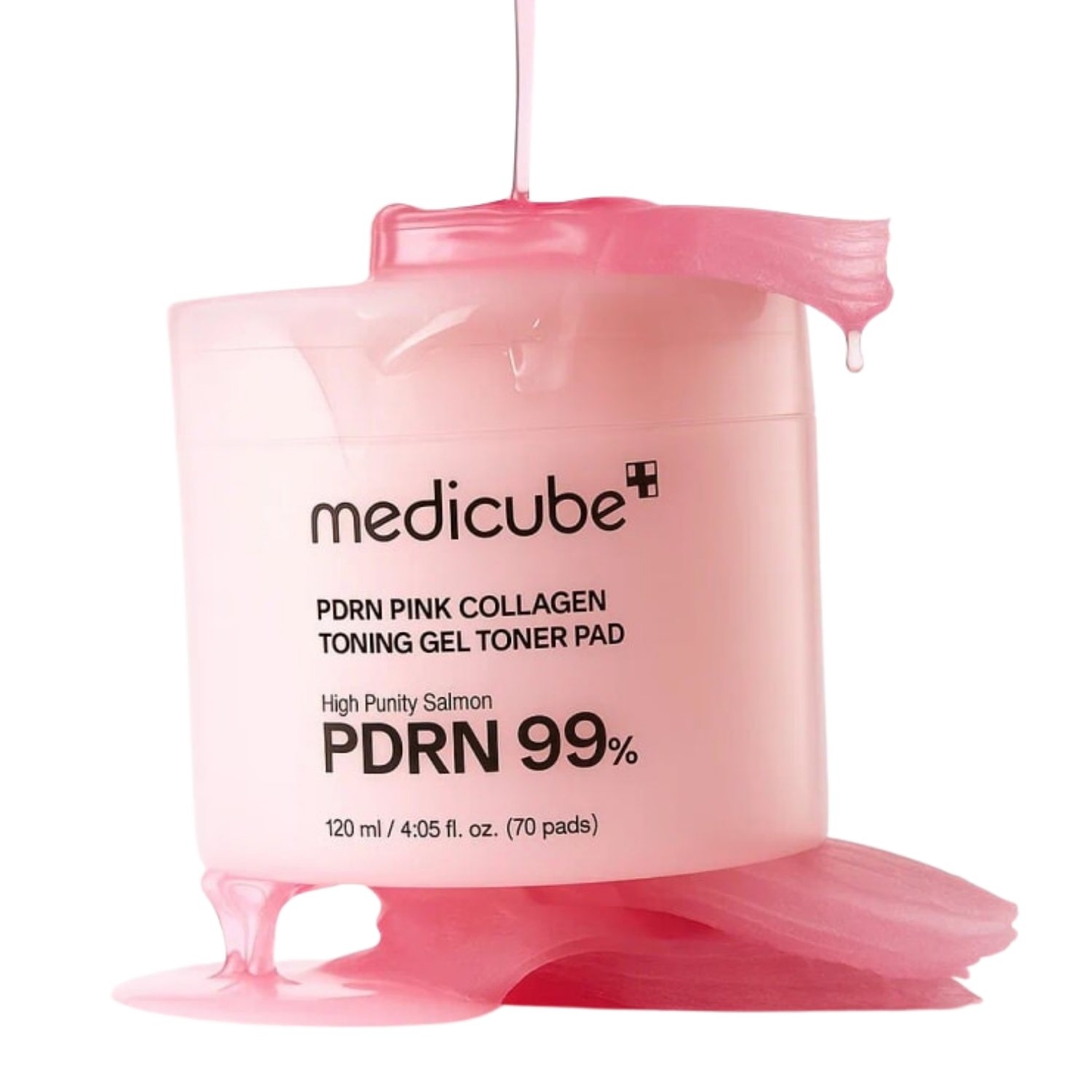 Medicube PDRN Pink Collagen Toning Gel Toner Pad 70P Set (+10P)
