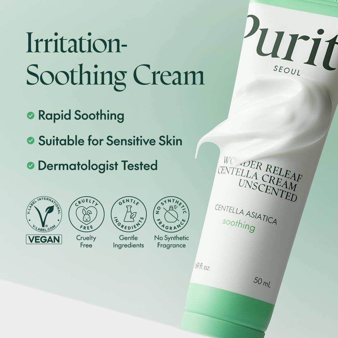 PURITO Wonder Releaf Centella Unscented Cream 50ML