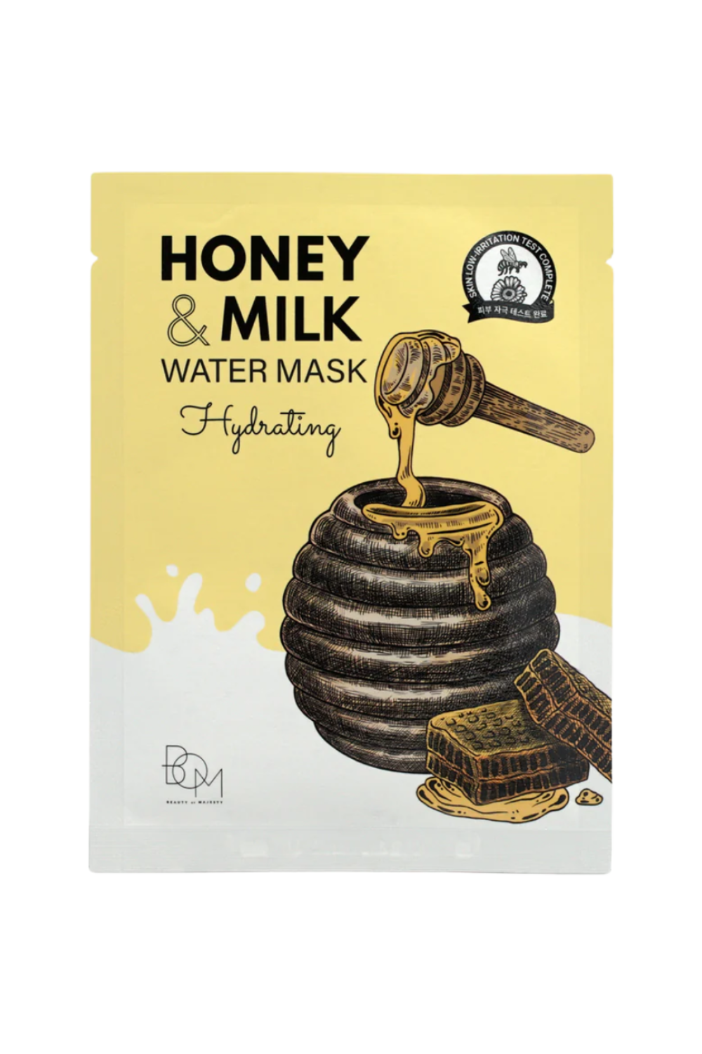Beauty of Majesty Honey & Milk Water Mask -Hydrating - 1pcs