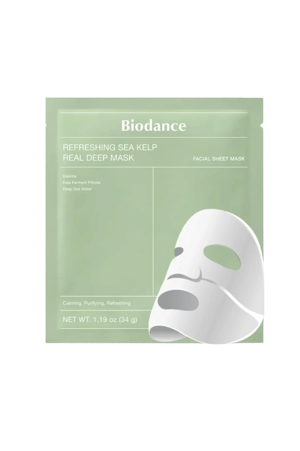 パック・フェイスマスク Refreshing Sea Kelp Real Deep Mask BIODANCE Refreshing Sea Kelp Real Deep Mask (1pcs)