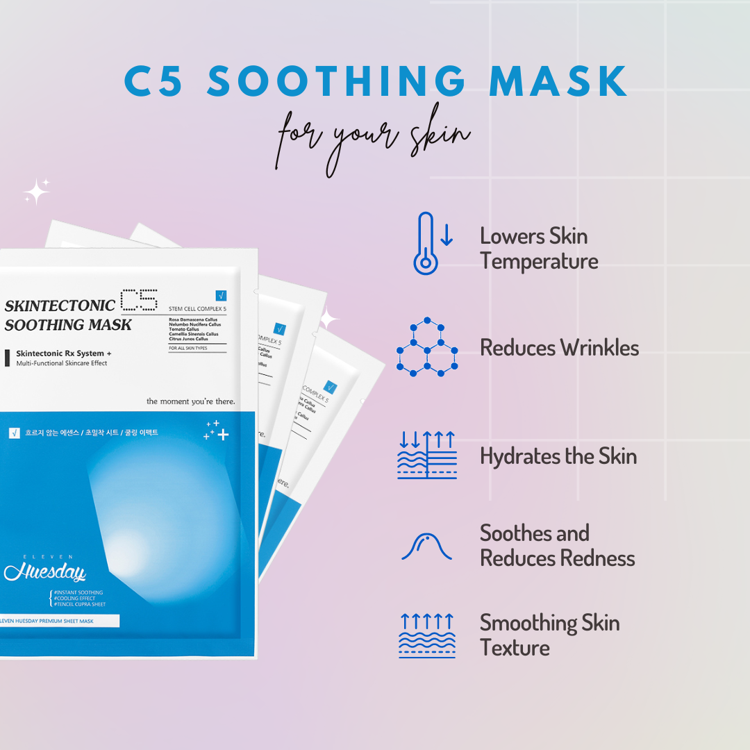 ELEVEN HUESDAY SKINTECTONIC C5 SOOTHING MASK - 1pcs