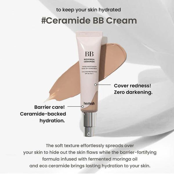 Heimish Moringa Ceramide BB Cream Tinted Moisturiser PA++ SPF30